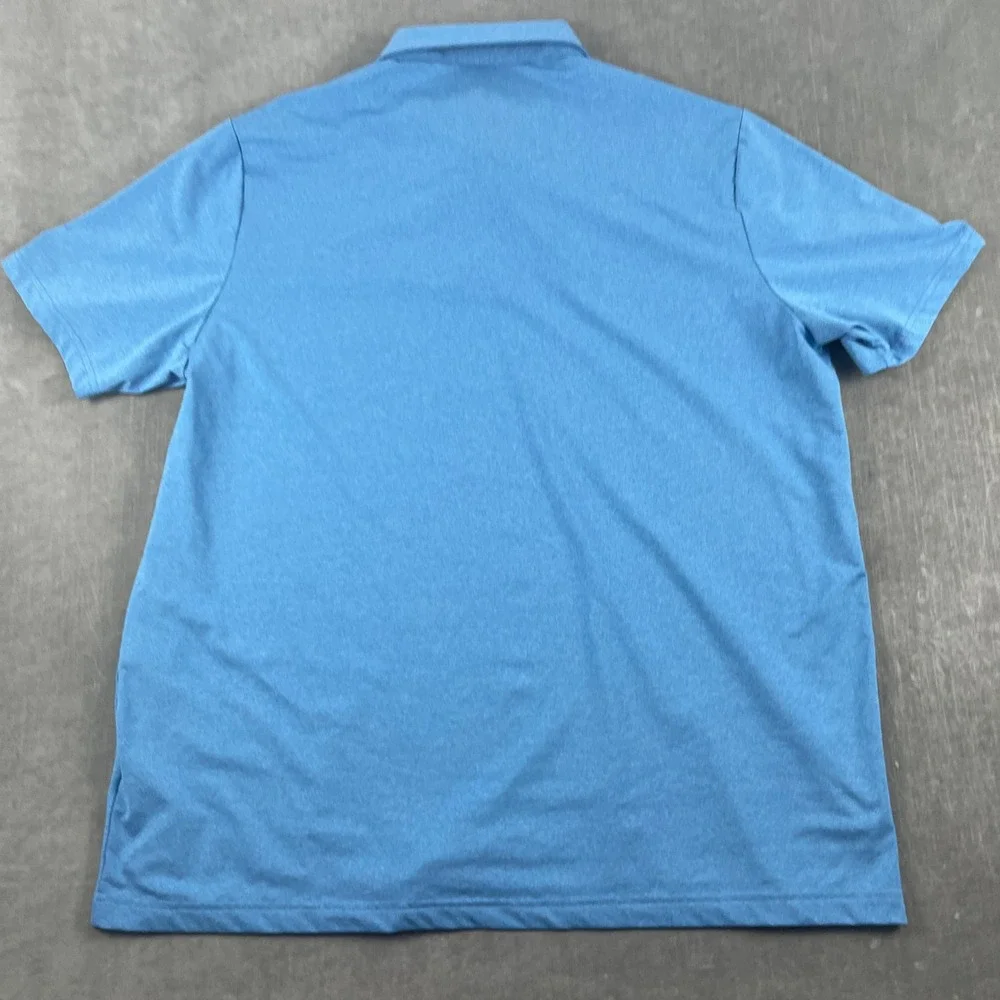2022 PGA Southern Hills Adidas Men 2XL Blue Polo Shirt Short Sleeve Golf